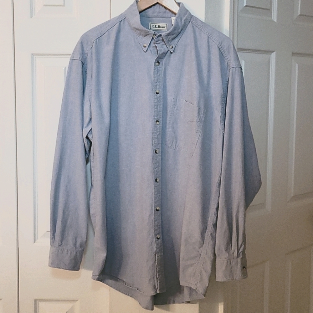 L.L.BEAN  long sleeve button down shirt XL TALL